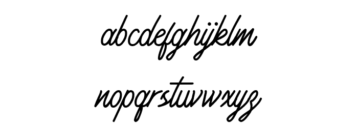 Fatya Font LOWERCASE