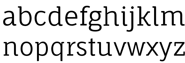 Fauna One Font LOWERCASE