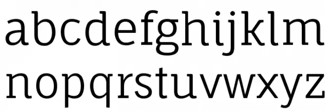 Fauna One Font LOWERCASE