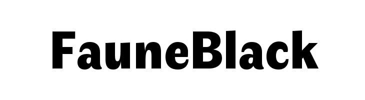 Faune Black Font