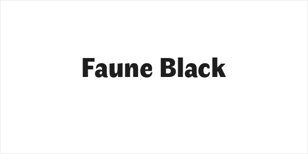 Faune Black Logo