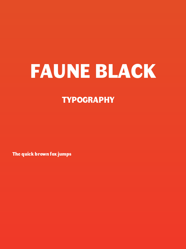 Faune Black Poster
