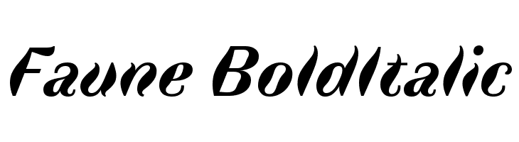 Faune BoldItalic  لخطوط تنزيل