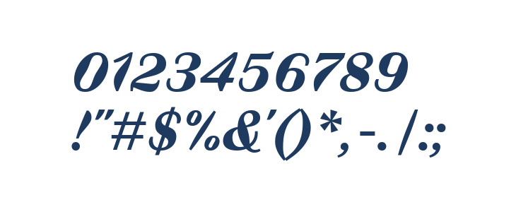 Faune BoldItalic Other Characters