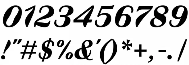 Faune BoldItalic Font OTHER CHARS