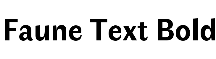 Faune Text Bold Font