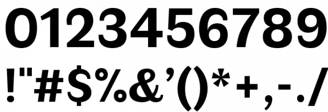 Faune Text Bold Font OTHER CHARS