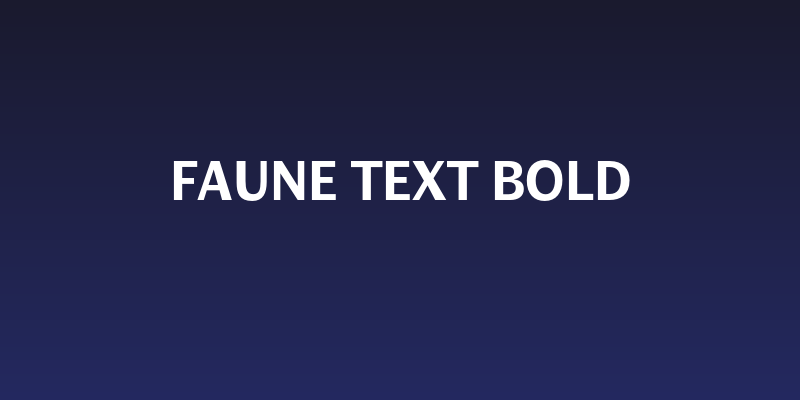Faune Text Bold Social Header