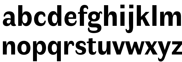 Faune Text Bold Font LOWERCASE