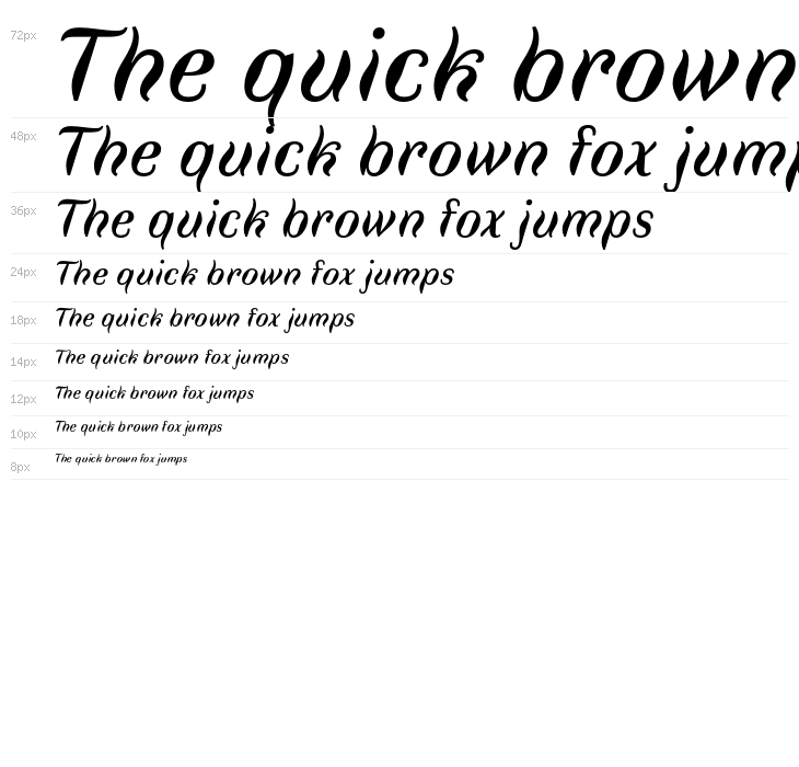 Faune Text Italic Waterfall