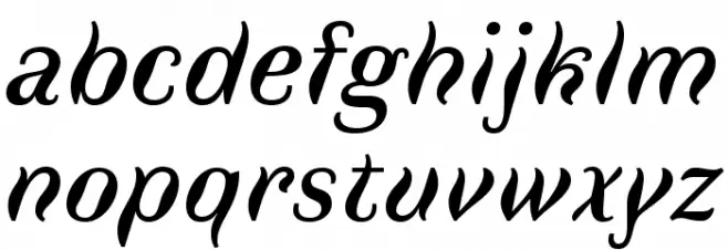 Faune Text Italic Font Litere mici