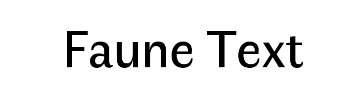 Faune Text Font