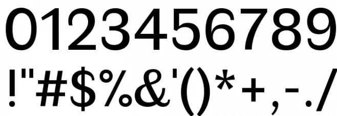 Faune Text Font OTHER CHARS