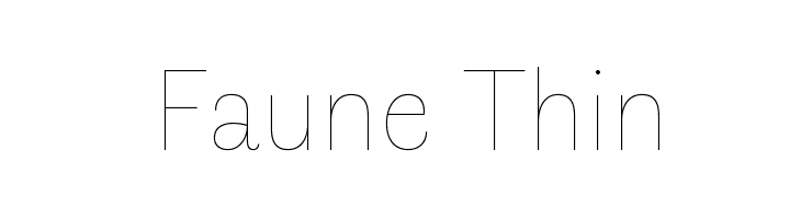 Faune Thin Font