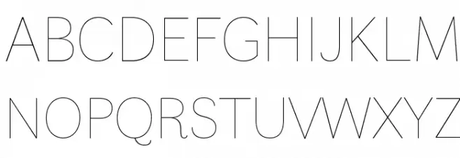 Faune Thin Шрифта ВЕРХНИЙ