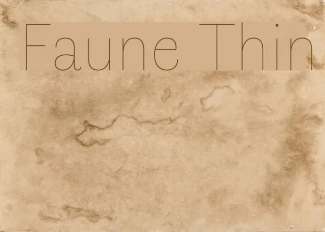 Faune Thin Example 3