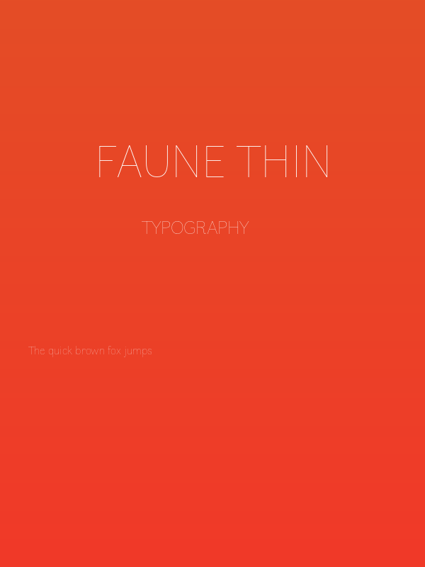 Faune Thin Poster