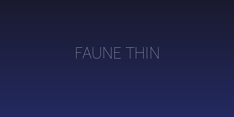 Faune Thin Social Header
