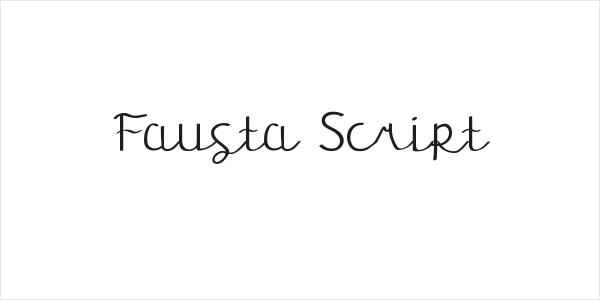 Fausta Script Logo