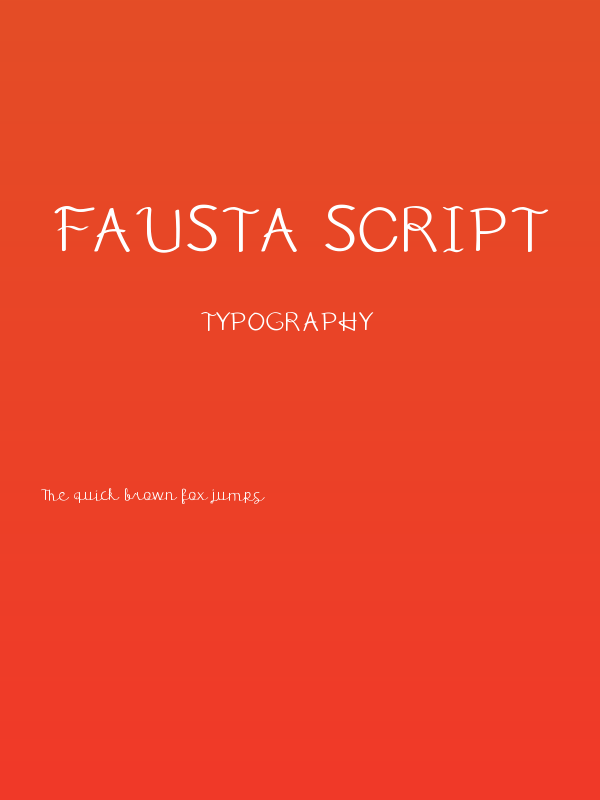 Fausta Script Poster