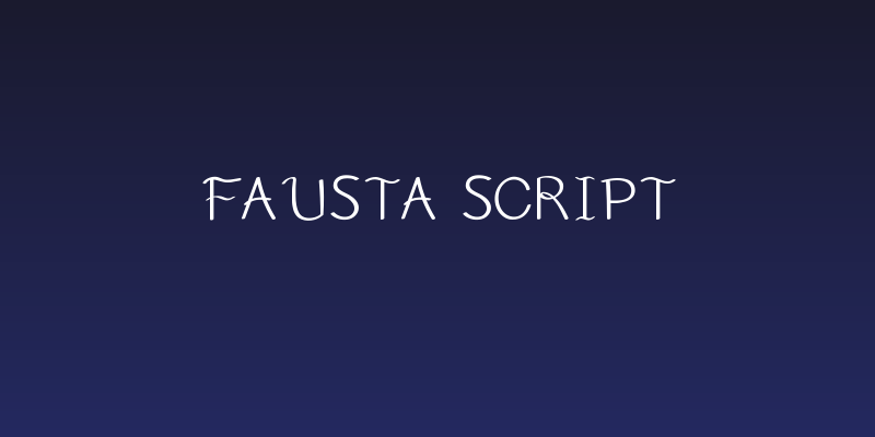 Fausta Script Social Header