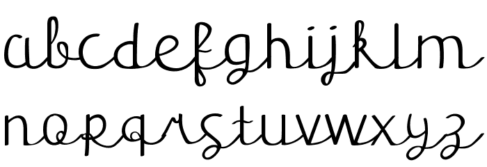 Fausta Script Font LOWERCASE