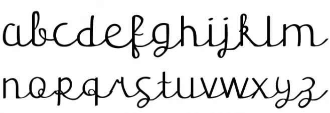 Fausta Script Fonte MINÚSCULAS