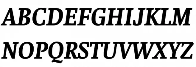 Faustina Bold Italic خط أحرف كبيرة