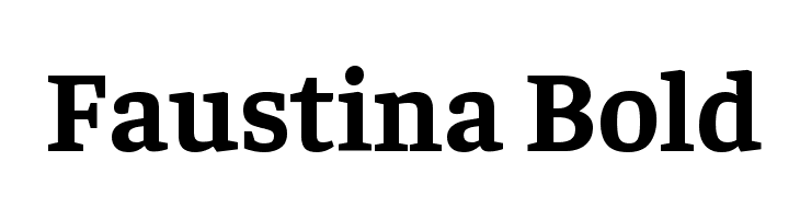 Faustina Bold Font - FFonts.net