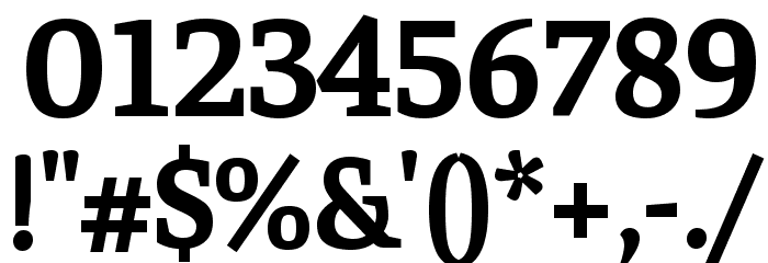 Faustina Bold Font OTHER CHARS