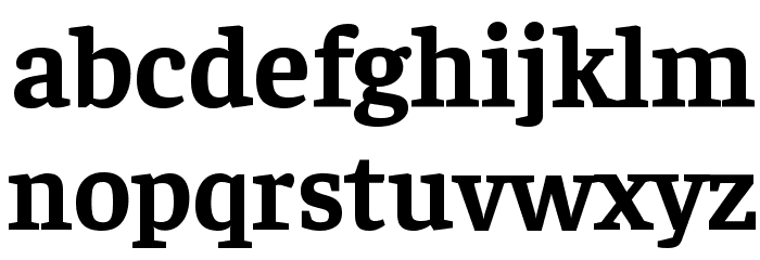 Faustina Bold Font LOWERCASE