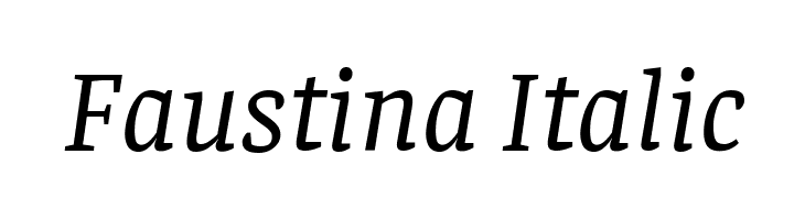 Faustina Italic  لخطوط تنزيل