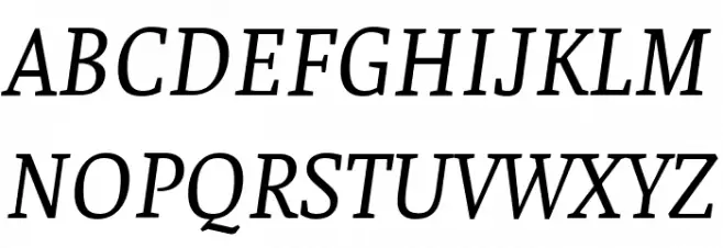 Faustina Italic Fonte MAIÚSCULAS
