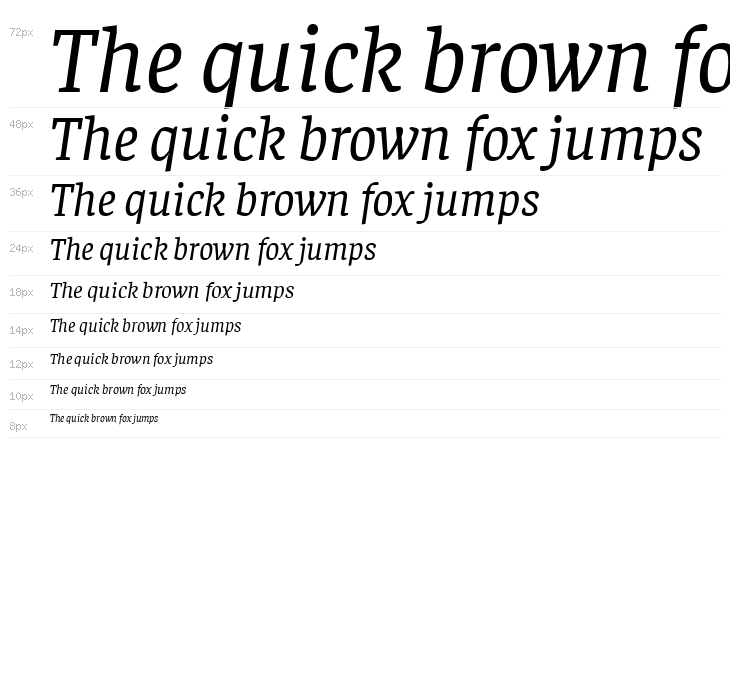 Faustina Italic Waterfall