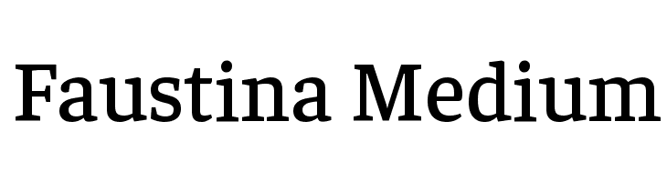 Faustina Medium Font