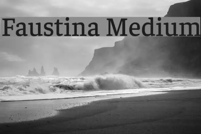 Faustina Medium examples