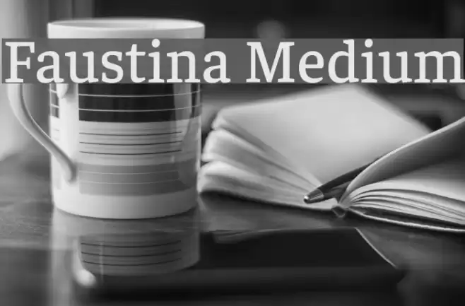 Faustina Medium examples