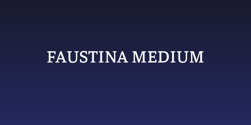 Faustina Medium Social Header