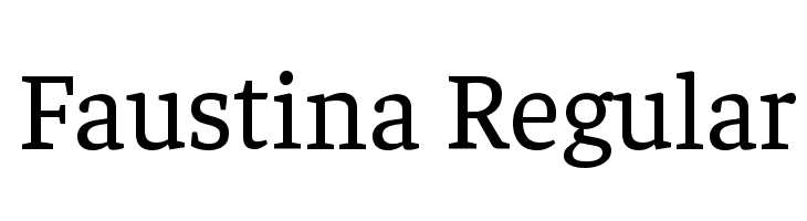 Faustina Regular Font