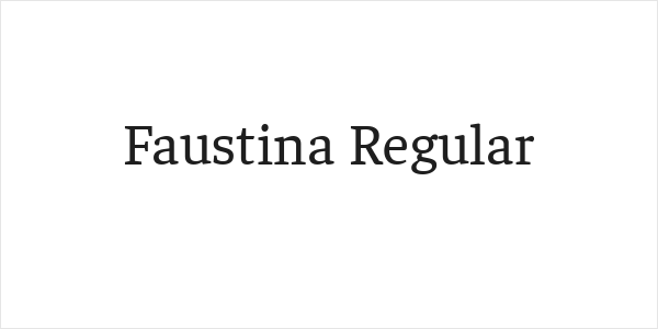 Faustina Regular Logo