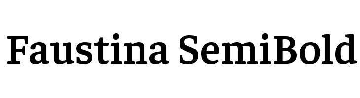 Faustina SemiBold Font