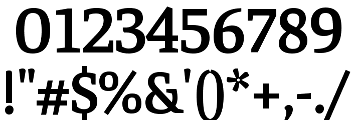 Faustina SemiBold Font OTHER CHARS
