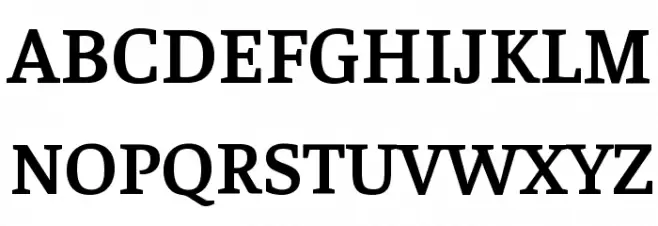 Faustina SemiBold Шрифта ВЕРХНИЙ