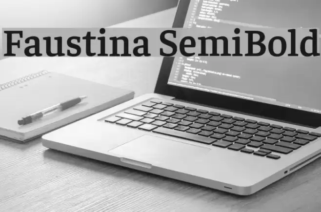 Faustina SemiBold examples