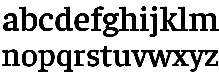 Faustina SemiBold Font LOWERCASE