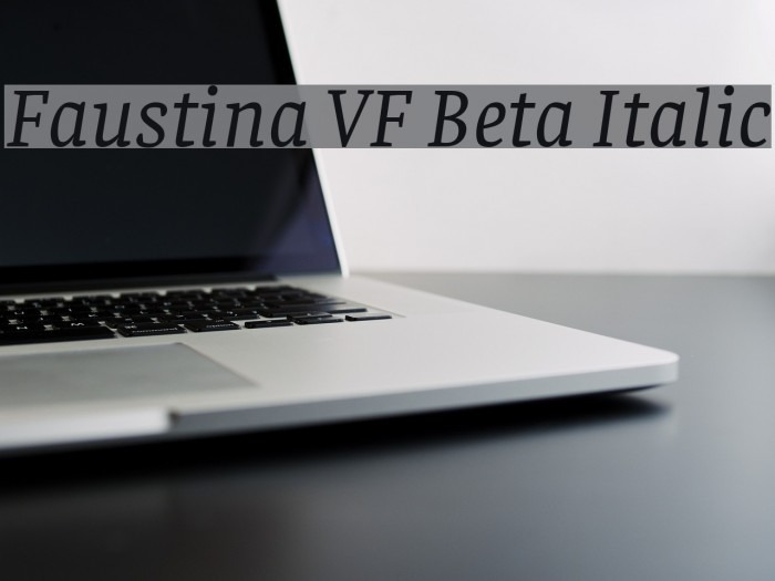 Faustina VF Beta Italic Font examples