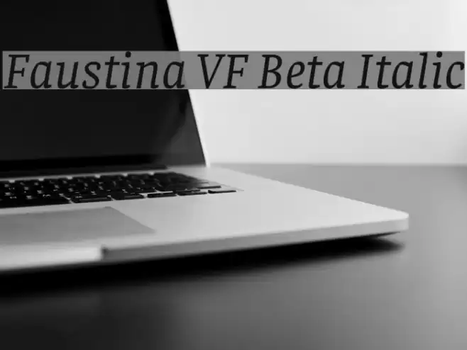 Faustina VF Beta Italic Font examples