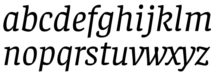 Faustina VF Beta Italic Font LOWERCASE