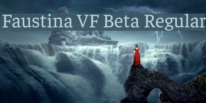 Faustina VF Beta Regular Font examples