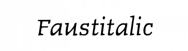 Faustitalic  免费字体下载